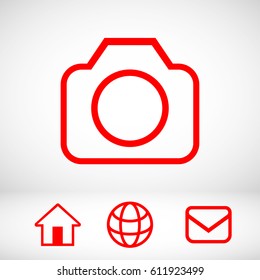 camera icon stock vector illustration