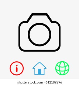 camera icon stock vector illustration