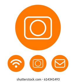 camera icon stock vector illustration