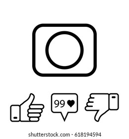 camera icon stock vector illustration