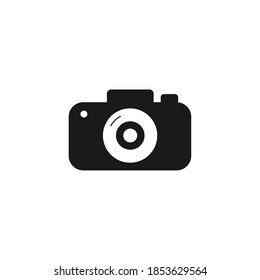 camera icon in style flat