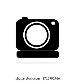 Camera icon in a stylish, modern, simple style Isolated on white background Suitable for designing logos, websites and applications.