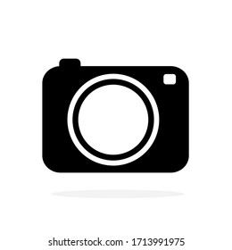 Camera icon in a stylish, modern, simple style Isolated on white background Suitable for designing logos, websites and applications.
