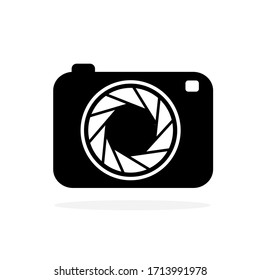 Camera icon in a stylish, modern, simple style Isolated on white background Suitable for designing logos, websites and applications.