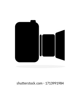 Camera icon in a stylish, modern, simple style Isolated on white background Suitable for designing logos, websites and applications.