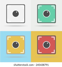 camera icon such logo, vector EPS10