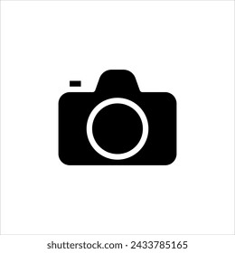 Camera icon, suitable for design element with simple solid  icon style has EPS file