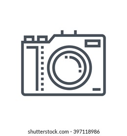 Camera icon suitable for info graphics, websites and print media and  interfaces. Line vector icon.