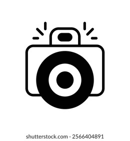 Camera icon. Summer icon design. vector graphic