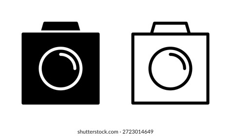 Símbolo do ícone da câmera para aplicativos e sites. símbolo e símbolo da câmera da foto. ícone da fotografia.