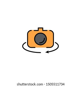 camera icon, symbol design template