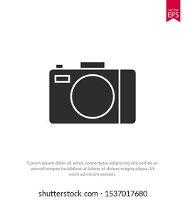 Camera icon symbol design. Vector template illustration