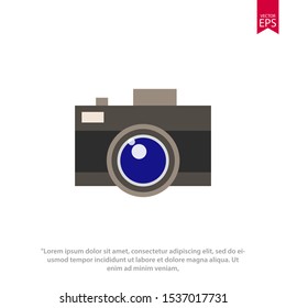 Camera icon symbol design. Vector template illustration