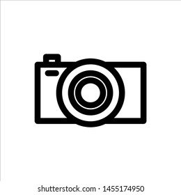 camera icon. Symbol of Gadget or Device with trendy flat line style icon for web site design, logo, app, UI isolated on white background. vector illustration eps 10