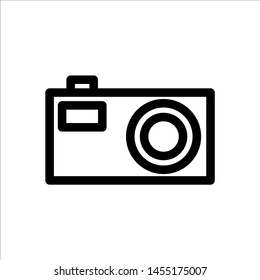Camera icon. Symbol of Gadget or Device with trendy flat line style icon for web site design, logo, app, UI isolated on white background. vector illustration eps 10