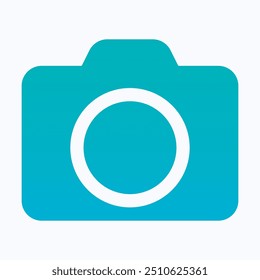 Camera Icon Symbol. Photo Camera Vector Icon, User Interface, User Experience, Isolated Gradient Vector Icon.