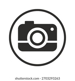 ícone de câmera, símbolo para fotos