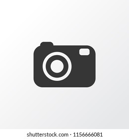 Camera icon symbol. Premium quality isolated photography element in trendy style.