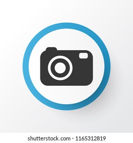 Camera icon symbol. Premium quality isolated photography element in trendy style.