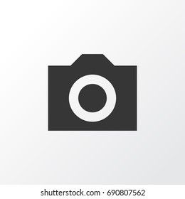 Camera Icon Symbol. Premium Quality Isolated Photo Element In Trendy Style.