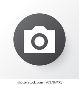 Camera Icon Symbol. Premium Quality Isolated Photo Element In Trendy Style.