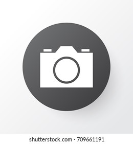 Camera Icon Symbol. Premium Quality Isolated Video Element In Trendy Style.