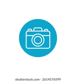 camera icon symbol sign collection in white and black