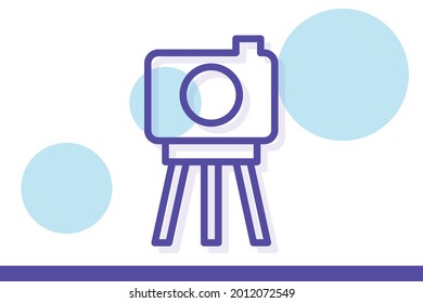 Camera icon symbol sign from modern adventure and camping collection for mobile concept and web apps design.