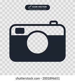 plantilla de símbolo de icono de cámara para la colección de diseño gráfico y web ilustración vectorial