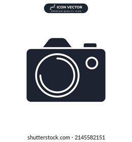 camera icon symbol template for graphic and web design collection logo vector illustration