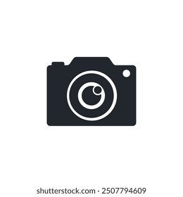 Plantilla del símbolo del icono de la cámara para la Ilustración vectorial del logotipo de la colección del gráfico y del Diseño web