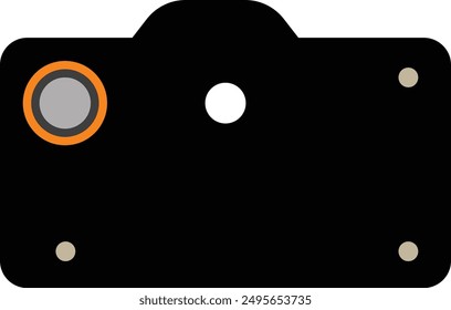 camera icon, symbol vector art design