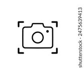 Camera Icon. Camera symbol. Camera vector icon flat, isolated on white