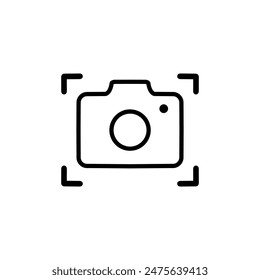Camera Icon. Camera symbol. Camera vector icon flat, isolated on white