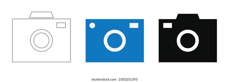 Camera Icon. Camera symbol. Camera vector icon flat, Camera icon on isolated back ground. 