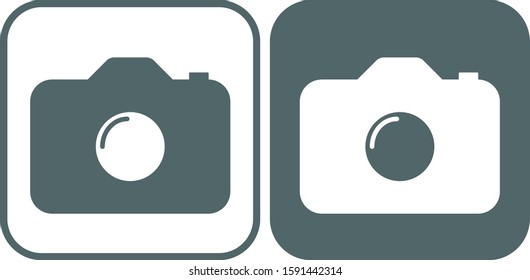 Camera icon. Camera symbol. Vector illustration