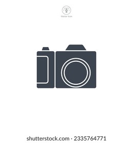 Icono de cámara Ilustración vectorial aislada en fondo blanco