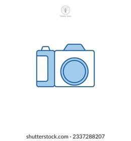 Icono de cámara Ilustración vectorial aislada en fondo blanco
