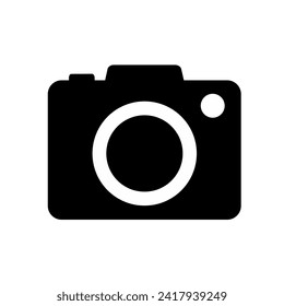 camera icon. camera symbol. camera vector. camera illustration. black and white. SHOTLISTtravel