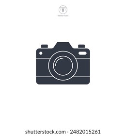 Camera Icon symbol vector illustration isolated on white background