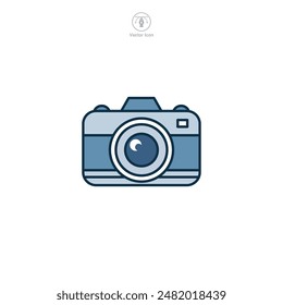 Camera Icon symbol vector illustration isolated on white background