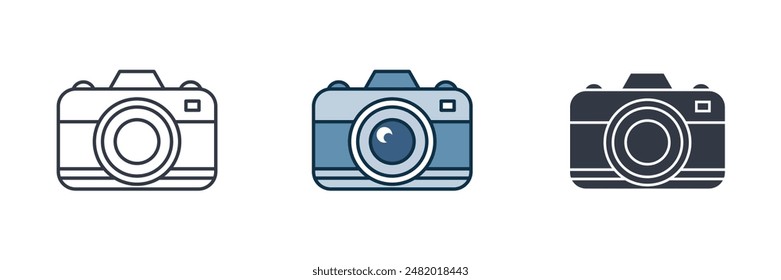 Camera Icon symbol vector illustration isolated on white background