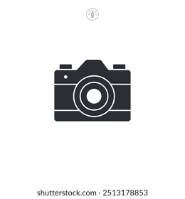 Camera icon symbol vector illustration isolated on white background