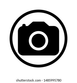 Camera Icon. Camera symbol. Camera vector icon on white background