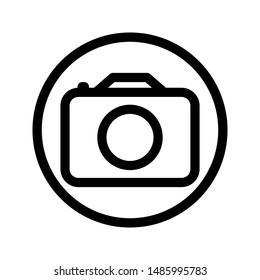 Camera Icon. Camera symbol. Camera vector icon on white background