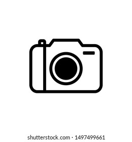 Camera icon symbol vector.  icon on white background