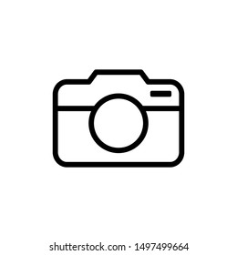 Camera icon symbol vector.  icon on white background