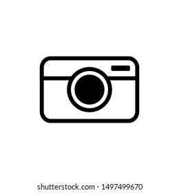 Camera icon symbol vector.  icon on white background
