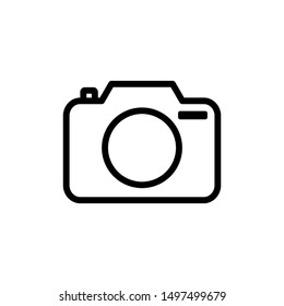Camera icon symbol vector.  icon on white background