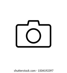 Camera icon symbol vector. icon on white background